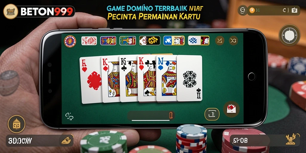Tampilan gameplay seru dari BETON999 sambil bermain Domino.