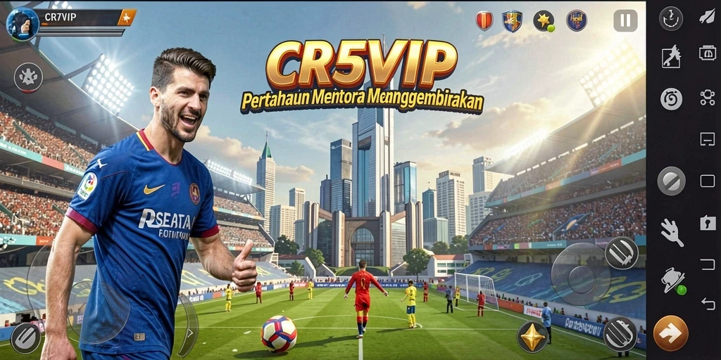 Tangkapan layar dari gameplay menegangkan di CR7VIP.
