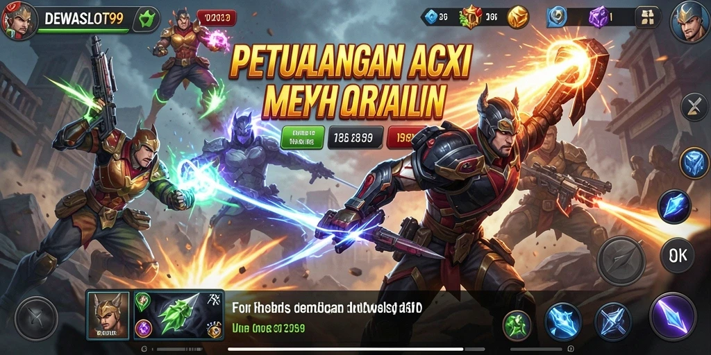 Tampilan gameplay aksi seru dalam DEWASLOT99.
