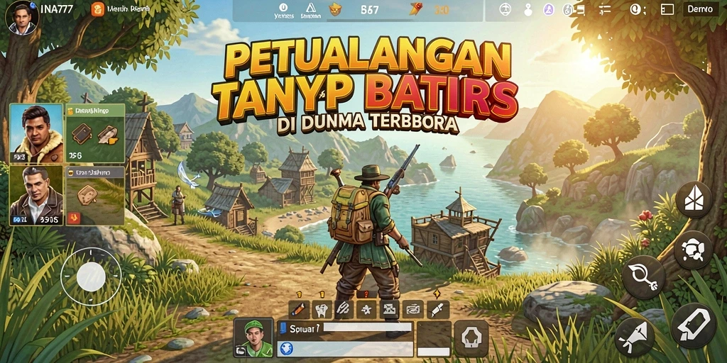 Screenshot menampilkan aksi mendebarkan dari gameplay Open World INA777.