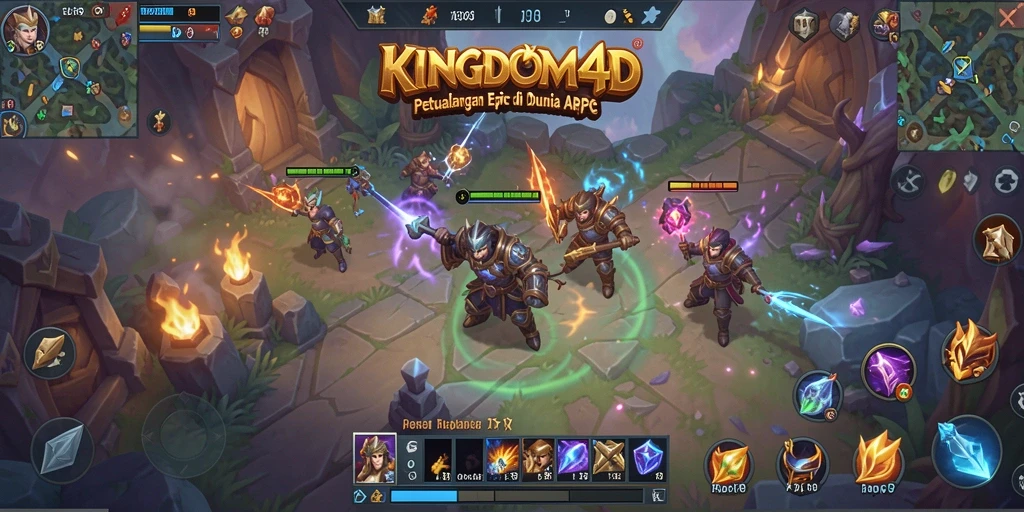Screenshot gameplay KINGDOM4D yang menampilkan aksi seru dan petualangan yang mendebarkan.