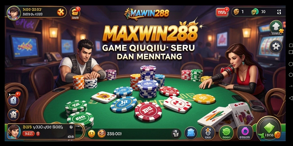 Screenshot gameplay MAXWIN288 yang menampilkan aksi QiuQiu yang seru.