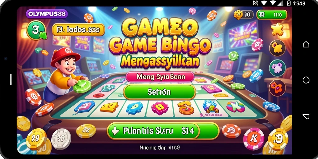 Tampilan gameplay seru OLYMPUS88 dengan kartu Bingo yang menarik.
