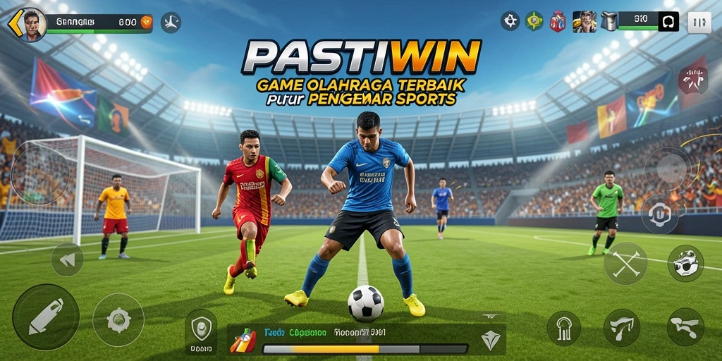 Tampilan gameplay seru dari PASTIWIN yang menampilkan aksi olahraga.
