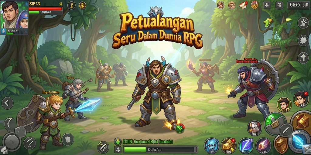 Tampilan menakjubkan dari gameplay RPG di SIP33.
